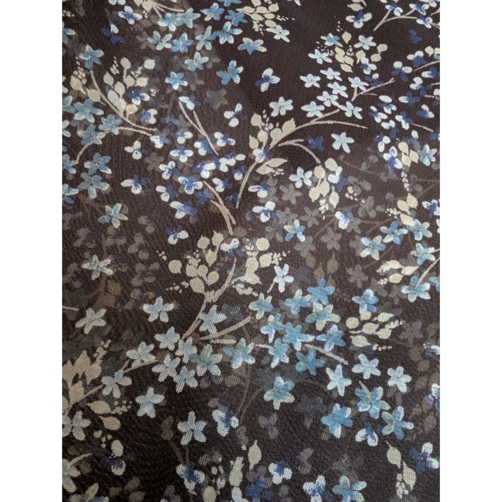 VTG 90s Jonathan Martin Brown‎ Floral Midi Dress w/ Slip Sheer Overlay XS/S USA - Picture 11 of 15